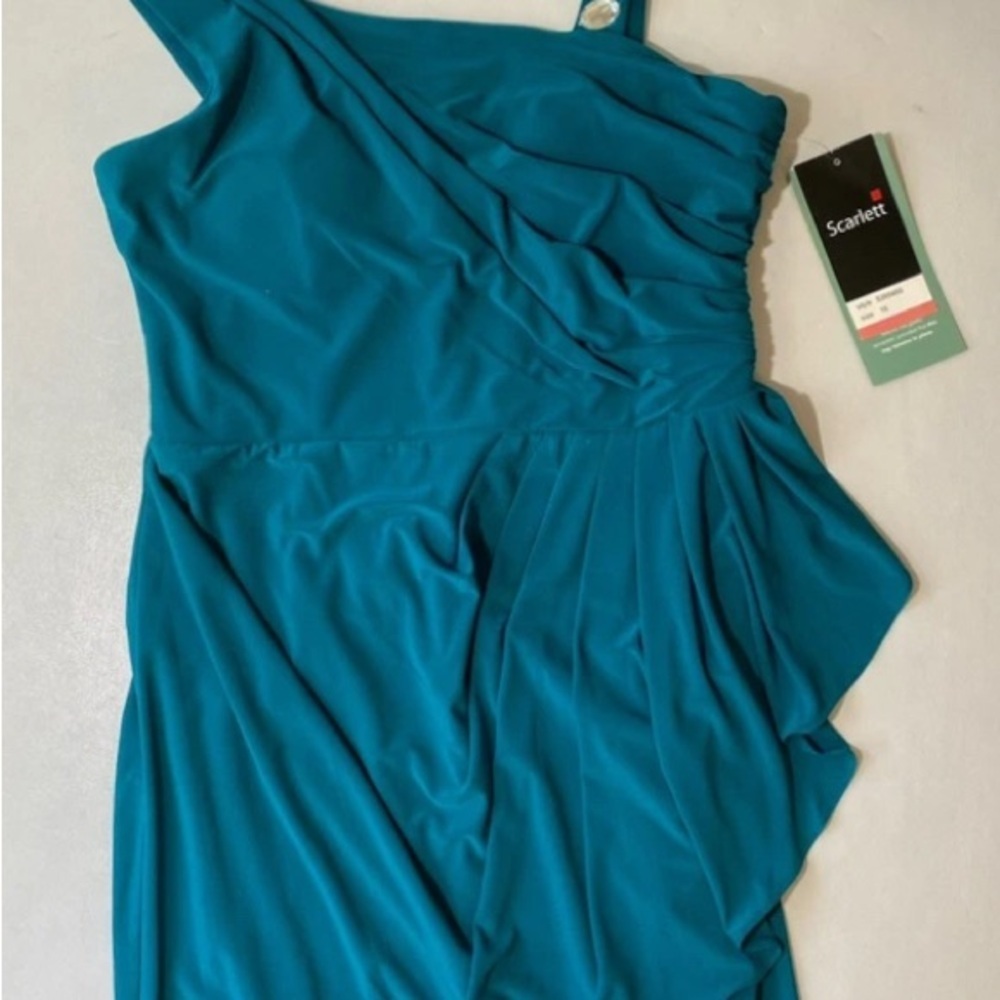 NEW Womens Scarlett Party/homecoming/prom Dress Teal Jewel Embellished Sz 16 - Picture 2 of 14
